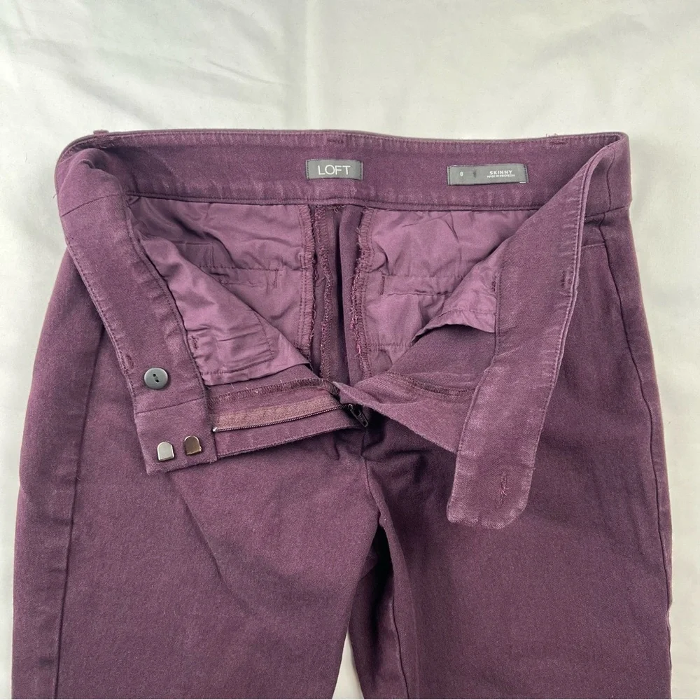Loft - Women’s Pants - Size 8 - Dark Purple - Skinny